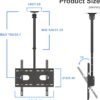 Suptek MC4602 Ceiling TV Mount Review Best Adjustable 26-65 Inch VESA Compatible