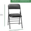 Amazing for Less Folding Chairs Review Comfortable Steel Frame 2-Pack for Indoor Use