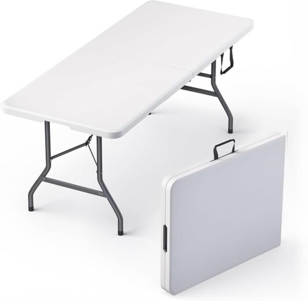 Our Modern Space 6 Feet Folding Table Review Heavy Duty Portable Design