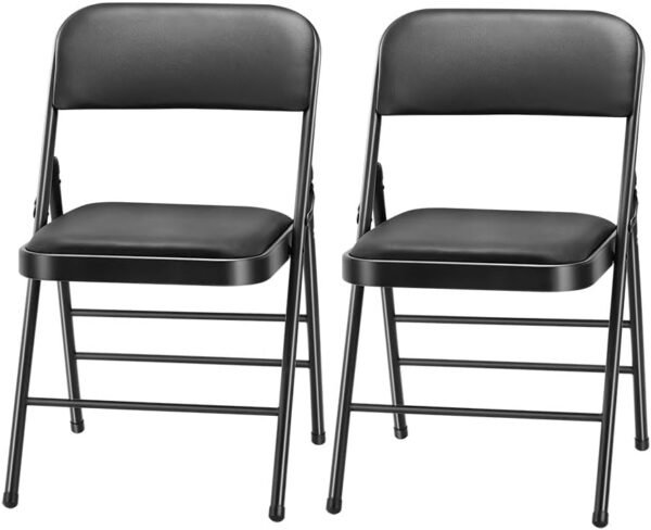 Amazing for Less Folding Chairs Review Comfortable Steel Frame 2-Pack for Indoor Use
