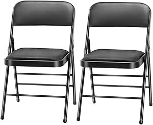 Amazing for Less Folding Chairs Review Comfortable Steel Frame 2-Pack for Indoor Use