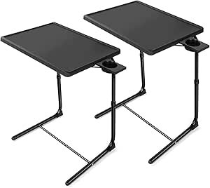 HUANUO Adjustable TV Tray Review Best Folding TV Dinner Table for Sofa