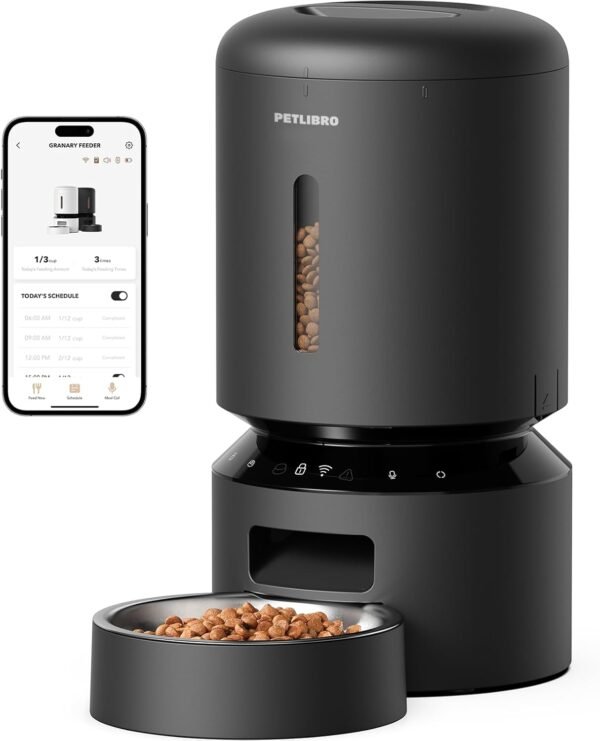 Review of PETLIBRO Automatic Cat Feeder PLAF103 5L WiFi for Hassle-Free Feeding