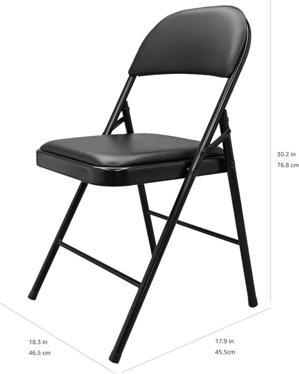 Amazon Basics Folding Chairs Review Durable Padded Steel Design for Indoor Use