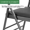 Amazing for Less Folding Chairs Review Comfortable Steel Frame 2-Pack for Indoor Use