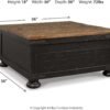 Farmhouse Lift Top Coffee Table Signature Design by Ashley Review and Storage Features