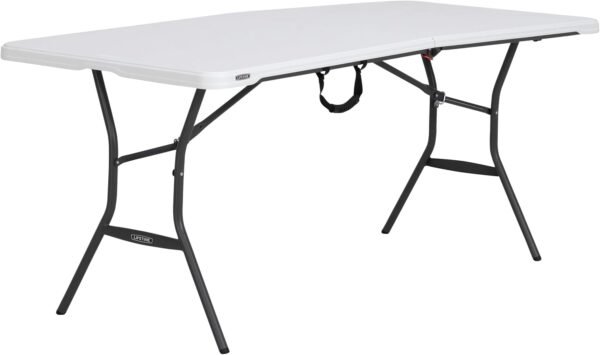 Lifetime 6-Foot Fold In Half Table Review Durable Weather Resistant Folding Table Insights