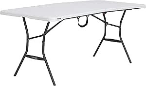 Lifetime 6-Foot Fold In Half Table Review Durable Weather Resistant Folding Table Insights