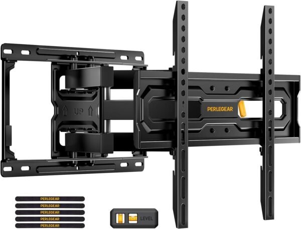 Perlegear Full Motion TV Mount Review for 32-65 Inch TVs with Adjustable Height