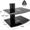 FITUEYES 2 Tier Floating Shelves Review Wall Mount Shelf for Media Devices