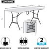 Lifetime 6-Foot Fold In Half Table Review Durable Weather Resistant Folding Table Insights
