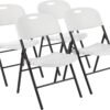 Amazon Basics Folding Chairs Review Durable Comfortable Foldable White 4-Pack