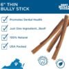 Best Bully Sticks 6 Inch Review Natural Dog Treats for Dental Health by Best Bully Sticks