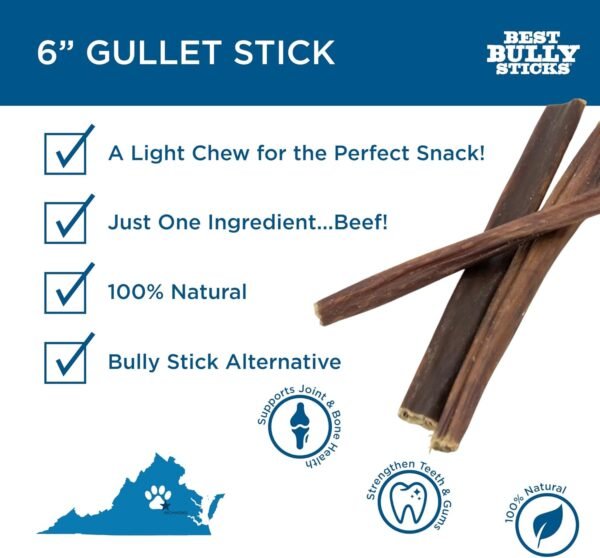 Best Bully Sticks Gullet Sticks Review Natural Dog Treats for Dental Health