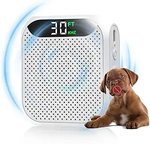 Anti Barking Devices, 30FT Effective Range and 3 Adjustable Modes, Rechargeable Ultrasonic Bark Box Dog Barking Deterrent Devices,Suitable for All Kinds of Large and Small Dogs