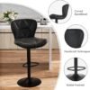 Review of Nalupatio Modern Adjustable Faux Leather Bar Stools Set of 2 for Kitchen Island