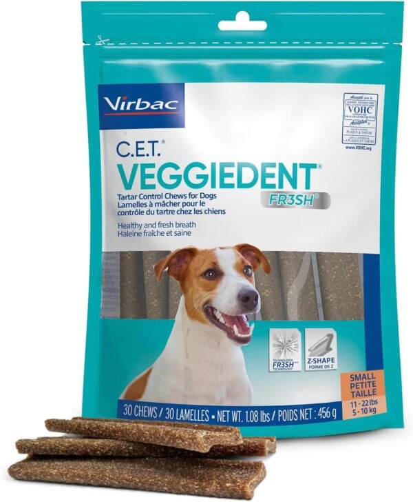 Virbac Veggiedent FR3SH Small Dog Dental Chews Review for Tartar Control