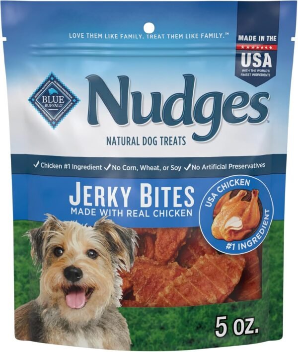 Blue Buffalo Nudges Jerky Bites Dog Treats Review Natural Chicken Flavor Insights