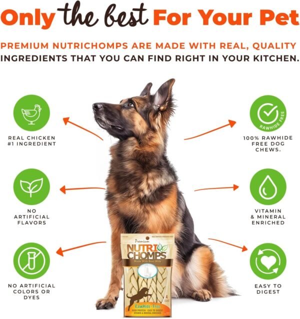 Nutri Chomps Dog Chews Review Healthy Rawhide Free Treats for Medium Breeds