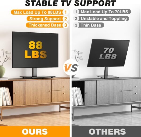 5Rcom Universal TV Stand Review for 27-60 Inch Swivel and Adjustable Heights