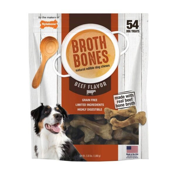 Nylabone Beef Broth Bones Dog Treats review perfect for happy, healthy dogs