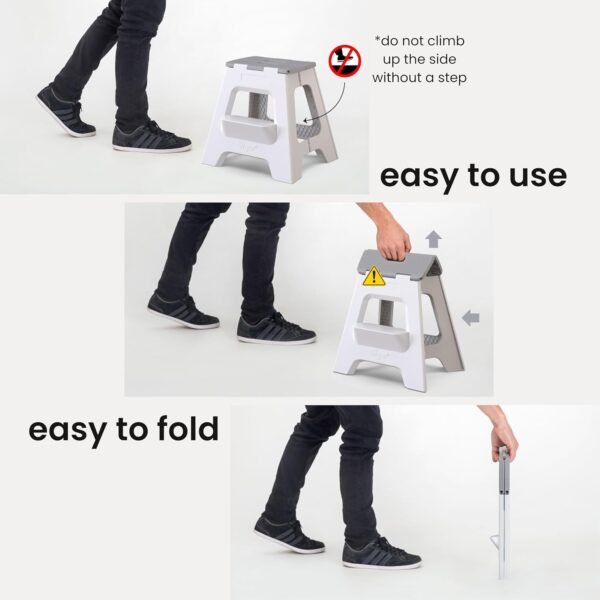 Vigar Compact Folding Step Stool Review Lightweight Durable Non-Slip Two-Step Stool