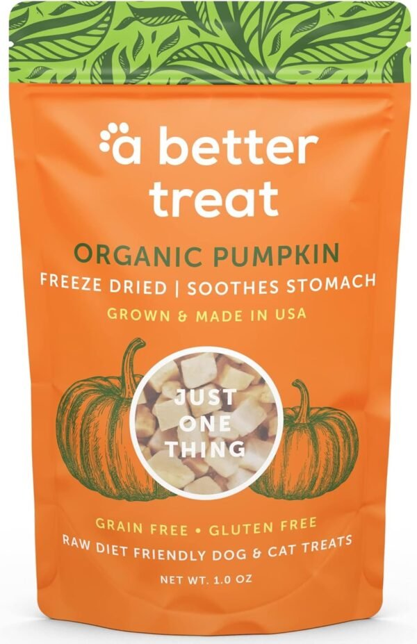 Review of A Better Treat Freeze Dried Organic Pumpkin Dog and Cat Treats