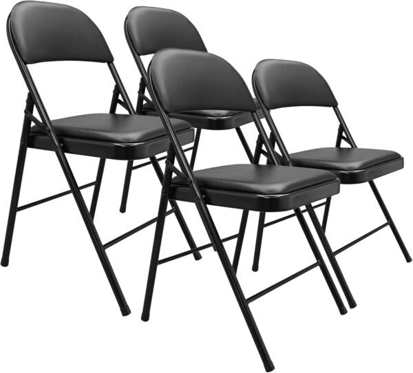 Amazon Basics Folding Chairs Review Durable Padded Steel Design for Indoor Use