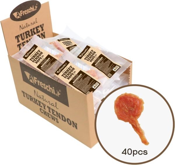 Natural Turkey Tendon Dog Treats A Freschi Review for Healthy Chewing and Dental Care