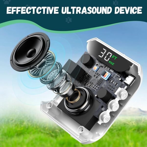 Anti Barking Devices, 30FT Effective Range and 3 Adjustable Modes, Rechargeable Ultrasonic Bark Box Dog Barking Deterrent Devices,Suitable for All Kinds of Large and Small Dogs