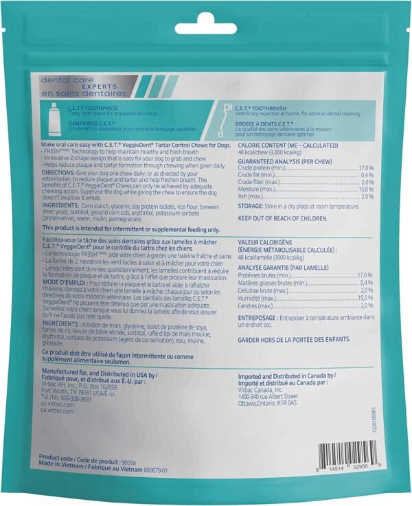Virbac Veggiedent FR3SH Small Dog Dental Chews Review for Tartar Control