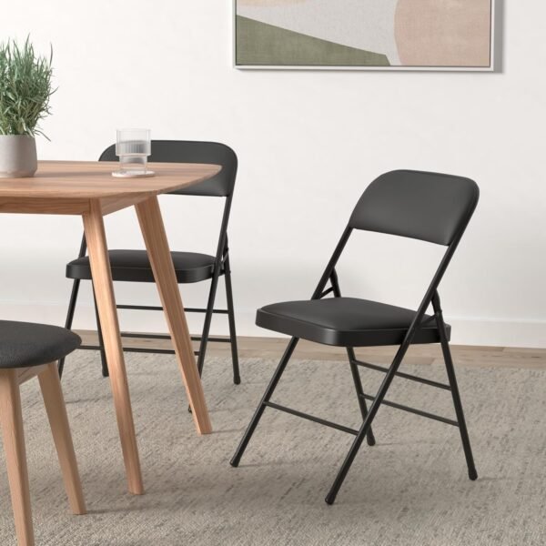 Amazing for Less Folding Chairs Review Comfortable Steel Frame 2-Pack for Indoor Use