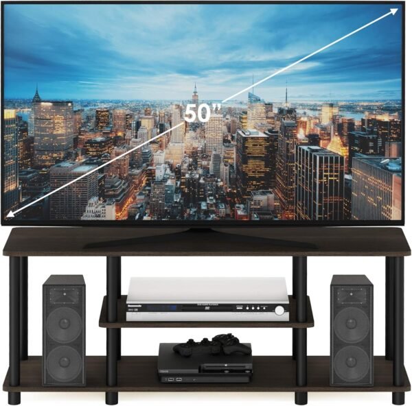 Furinno TV Stand Review Best No Tools 3-Tier Entertainment Furniture for 50 Inch TVs