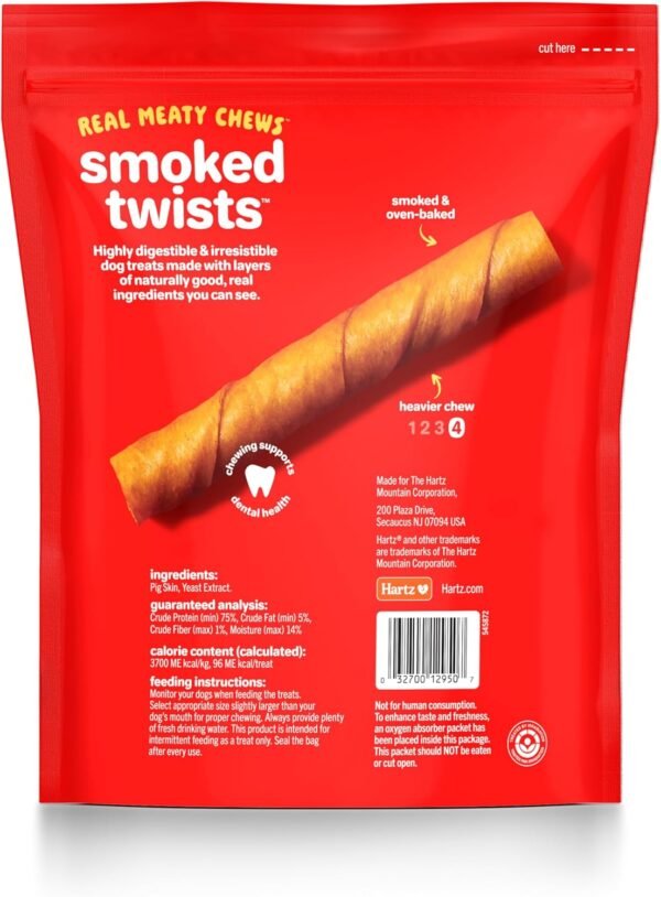 Review of Hartz Oinkies Smoked Twists Rawhide-Free Dog Treats 40 Count