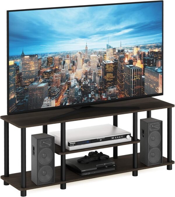 Furinno TV Stand Review Best No Tools 3-Tier Entertainment Furniture for 50 Inch TVs