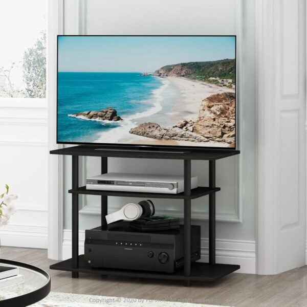 Furinno 3-Tier Entertainment Center Review Space Saving TV Stand for Small Rooms