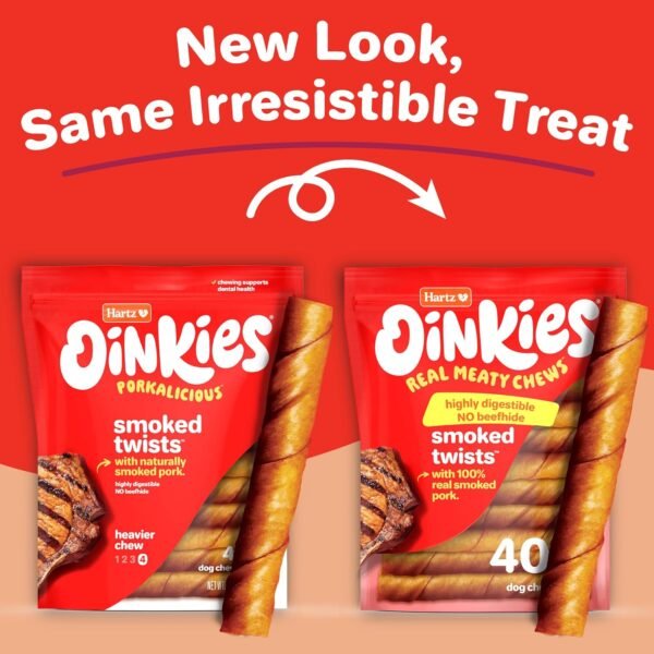 Review of Hartz Oinkies Smoked Twists Rawhide-Free Dog Treats 40 Count