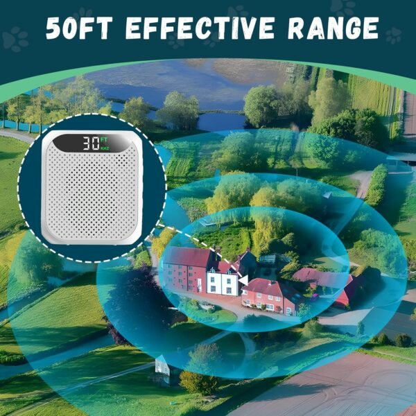 Anti Barking Devices, 30FT Effective Range and 3 Adjustable Modes, Rechargeable Ultrasonic Bark Box Dog Barking Deterrent Devices,Suitable for All Kinds of Large and Small Dogs