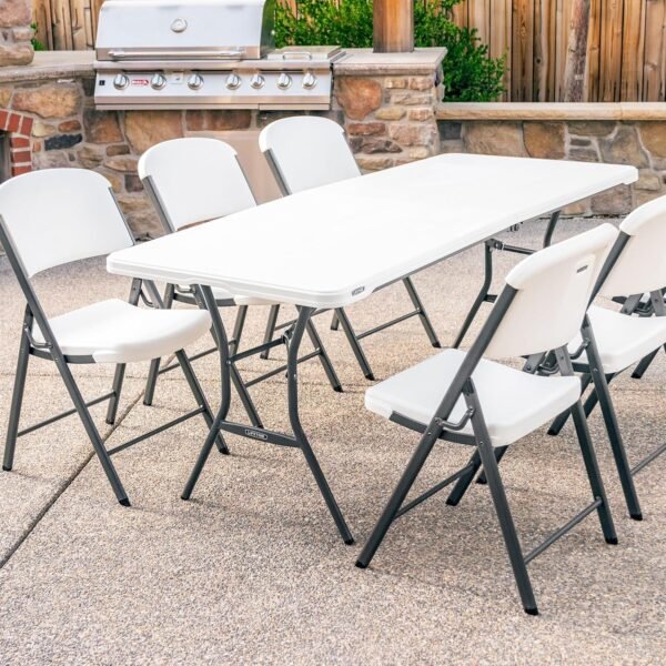 Lifetime 6-Foot Fold In Half Table Review Durable Weather Resistant Folding Table Insights